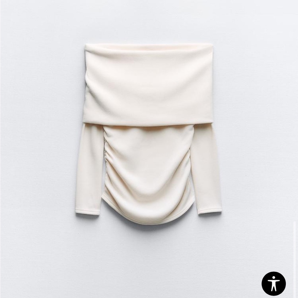 NWT ZARA Off the Shoulder Soft Sweater